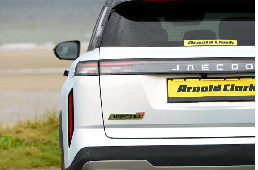 Rear close-up of JAECOO 7